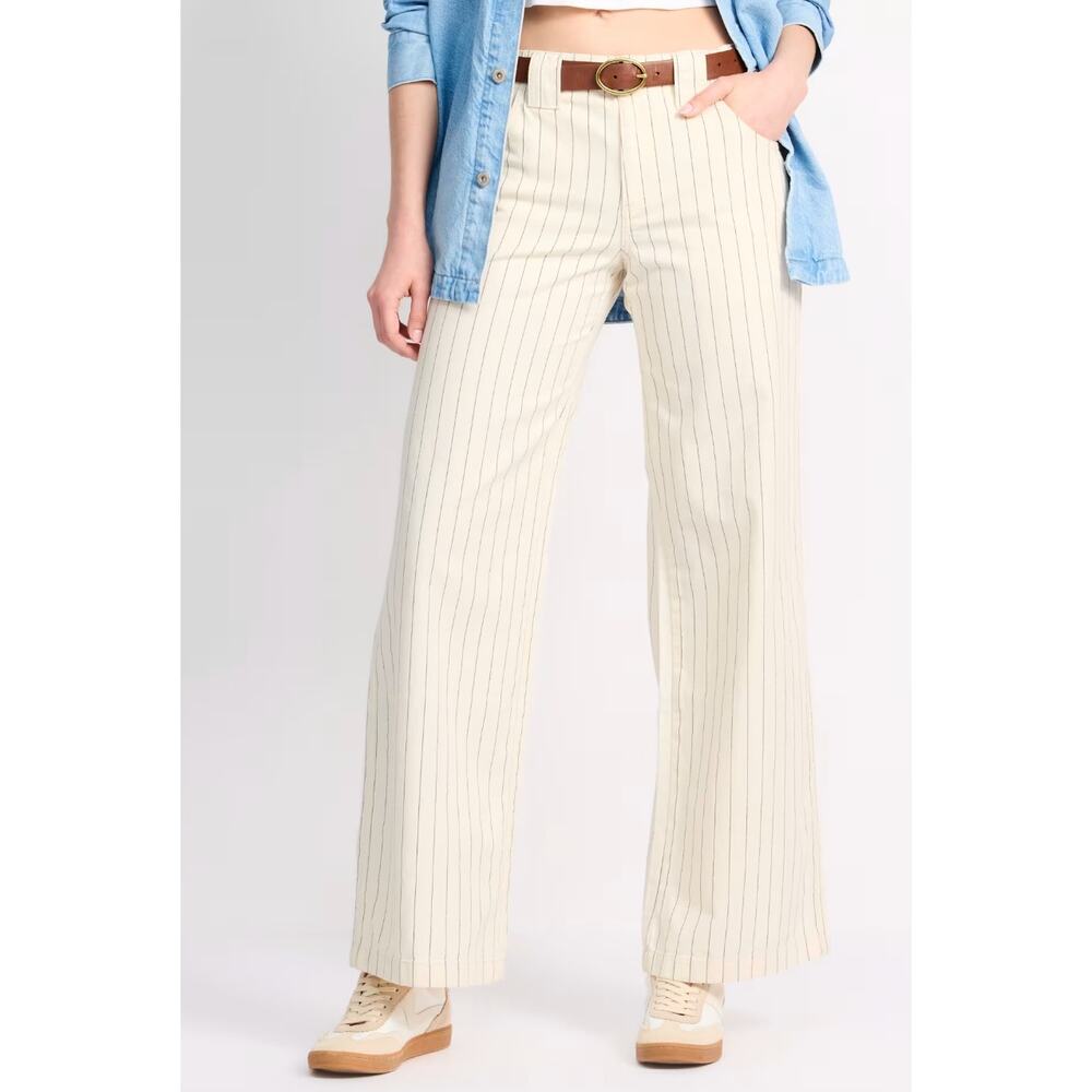 Sanctuary Arden Wide Leg Striped Pants | Sz 29, Black White NWT - Picture 4 of 11